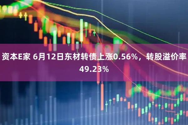 资本E家 6月12日东材转债上涨0.56%，转股溢价率49.23%